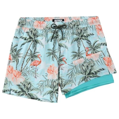 CoozySphere Mens 5" Swim Trunks with Compression Liner 5 Inch XS-3XL Quick Dry Swimming Shorts Zipper Pockets Swimsuits XXL - Image 1