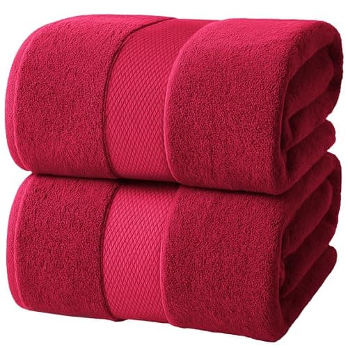 Infinitee Xclusives Jumbo Bath Sheets Towels for Adults – 600 GSM (35X70 Inches)– 100% Ring Spun Cotton, Soft and Absorbent Large Bath Towels for Bathroom - Image 1