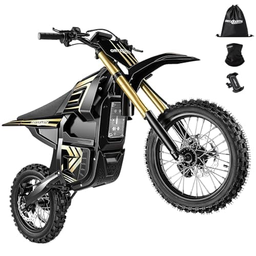 Oryxearth Electric Dirt Bike, 3000W Peak Motor 31mph Electric Motorcycle for Teens Adults, 48V 20Ah Removable Battery, Dual Hydraulic Brakes, Front & Rear Suspension Off-Road Ebike with 3-Speed Modes - Image 1