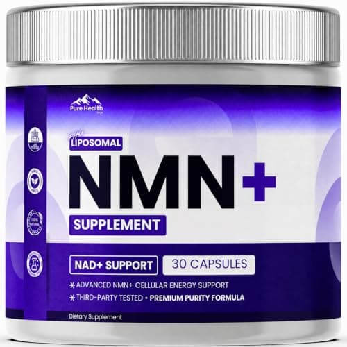 NMN Supplement with NAD+ and Resveratrol - 10,000MG Extra Strength | NMNH Alternative | NAD Liposomal Supplements for Men and Women - Supports Cellular Energy | 90 Capsules, 3 Months Supply - Image 1