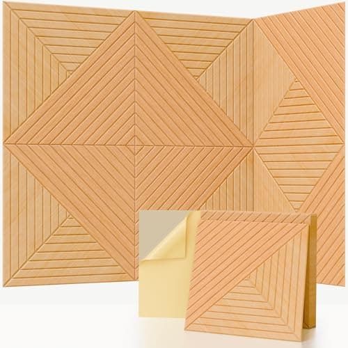 6 Pack Art Acoustic Panels, TEMGCUAM Self-Adhesive Sound Absorbing Wall Panels, 72"×48" Decorative Acoustic Treatment Panels for Home Office, Studio, Ceiling & Media Room