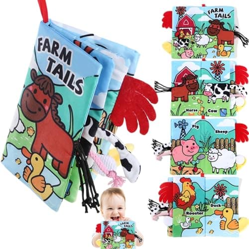 chochumy Sensory Baby Books 0-6 Months, Tummy Time Soft Cloth Baby Toys 0-3-4-5-6-7-8-9 6-12 Month Old, Newborn Infant Boy Essentials Gifts Travel Toy Touch and Feel Crinkle Busy Book for Babies Girl - Image 1