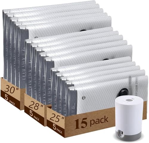 Vacuum Bags For Travel With Rechargeable Air Pump 15 Pack Compression Packing Bags for Luggage, Carry-On Space Saver for Clothes, Ideal for Dorm Living & Small Space Storage - Image 1