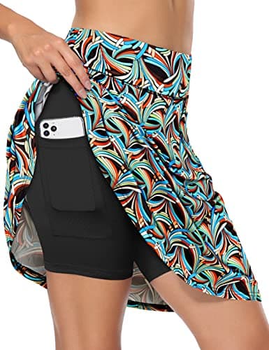 Fulbelle Fubelle Womens Skorts Skirts for Summer 2023, Women's Athletic Skorts Tennis Golf Skorts Skirts for Women Dressy Casual Large - Image 1
