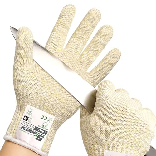 Schwer SlicePro ANSI A9 Cut Resistant Gloves, Food Grade Cutting Gloves for Kitchen Food Prep, Mandoline Gloves for Meat Cutting, Oyster Shucking, Fish Fillet Processing, PR1501, XL - Image 1