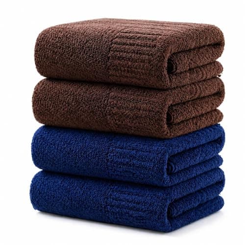 SEISSO 4 Pack Extra Large Bath Towels 63"x35", Bath Sheets for Sensitive Skin 70% Polyester 30% Viscose Fiber from Bamboo, Super Soft, Highly Absorbent & Quick Dry, Oversized Shower Towels - Image 1