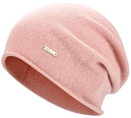 HAMUNI Wool Slouchy Beanie for Women,Soft Warm Beanies Hats- Lightweight & Breathable Skull Beanies Cap for Spring,Fall, Winter
