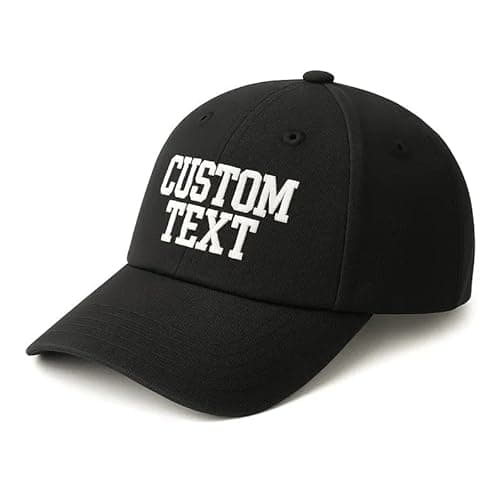 Custom Embroidered Hat, Personalized Baseball Cap Adjustable Summer Sun Hat, Custom Text Dad Hats for Men & Women Sorority Hat Multi - Image 1