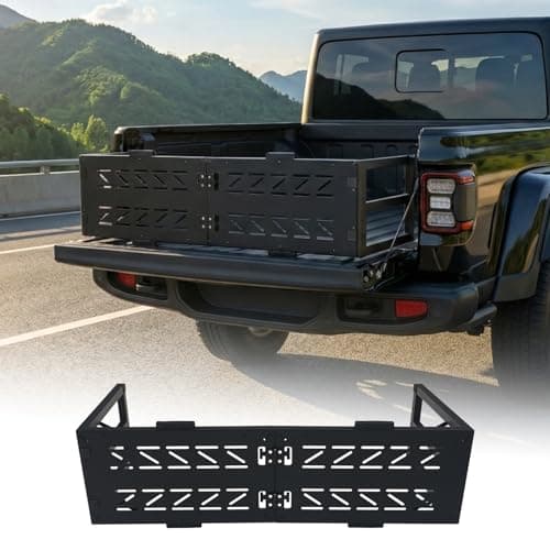 Tecbaba Tailgate Extender Compatible with 2020-2026 Jeep Gladiator Multi-Function Tailgate Extension Adjustable Multi-Use Tailgate Solution All Weather for 2025 Gladiator Accessories - Image 1