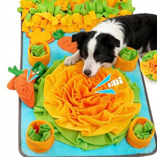 Snuffle Mat for Large Dogs, 32'' x 20'' Interactive Puzzle Sniff Mat Dog Food Mat, Durable Slow Feeder Dog Feeder Puzzle Toy for Training and Stress Relief, Easy to Clean - Image 1
