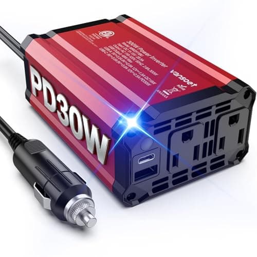 【2026 Upgraded】 300W Car Power Inverter - vansoet DC 12V to 110V AC(2 Outlets) Power Inverters with PD30W & QC18W Fast Charging Port - Car Charger Cigarette Lighter Adapter for Laptop/Phone/Road Trip - Image 1