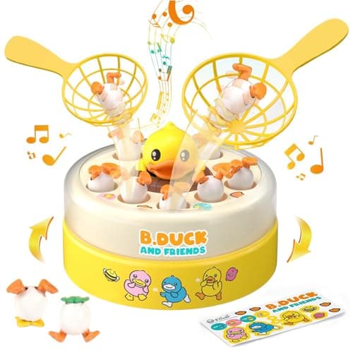 BDUCK+ Board Games for Toddlers, Kids Toys Jumping Ducks Game for Kids 4-8, 2 Players Family Board Game Interactive Educational Toy for Boys Girls, Birthday Gifts for Age 3 & Up