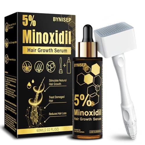 5% Minoxidil Beard Growth Serum for Men and Women, for Hair and Beard Regrowth Treatment - 60ml - Image 1