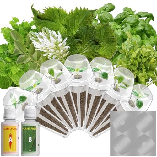 Gourmet Herb Seed Pod Kit Compatible with AeroGarden, idoo, Ahopegarden, Gardencube with Basil, Cilantro, Dill, Parsley, Mint, Shiso, Liquorice - Compatible with All Hydroponics(7-Pod) - Image 1