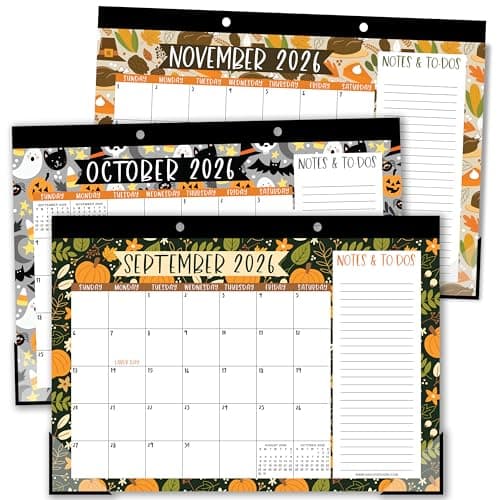Hadley Designs Large Teacher Desk Calendar 2026-2027 - Desktop Calendar 2026, 18-Month Desk Calendars for Home, Office & Classroom, Cute Classroom Must Haves, Back to School Teacher Gifts - Image 1