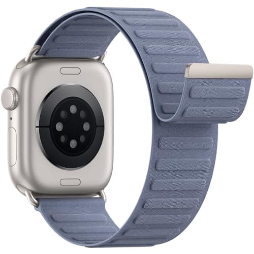 Magnetic Sport Bands Patented Compatible with Apple Watch Band 49mm 46mm 45mm 40mm 44mm 38mm 41mm 42mm for Men Women, Nylon Strap Replacement for iWatch Ultra/3/2/1 Series 11 10 9 8 7 6 5 4 3 2 1 SE - Image 1
