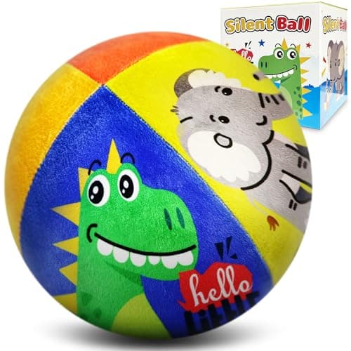 SwiftGlobe Silent Indoor Foam Soccer Ball for Toddler 1-3 Kids 3-5, No Pump Needed, Never Flat, Wrapped with Durable Plush Fabric Small Soft Ball for Baby Little Kids First Gifts - Image 1