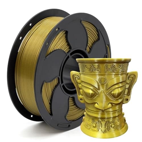 Metal Bronze PETG Filament 1.75mm High Intensity 3D Printer Filament, 1kg (2.2lbs) Spool Toughness Enhanced Metallic PETG 3D Printing Filament Beginner Friendly - Image 1