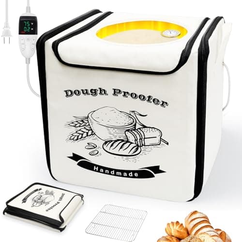 Homelove Bread Proofing Box with 65-125℉ Temp Control & 25-Timer, Folding Dough Proofer with Metal Rack & Humidity Meter, Sourdough Starter Warmer for Sourdough, Bread Baking, Pizza, Yogurt, Kombucha - Image 1