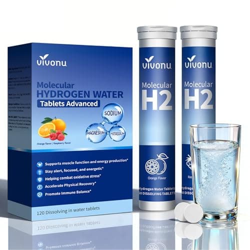 Magnesium Hydrogen Water Tablets, Tablets for Drinking Water - H2 Molecular Tabs | Magnesium* Pills, Electrolytes Hydration Supplement to Support Healthy Aging & Energy Boost (1 Pack) - Image 1