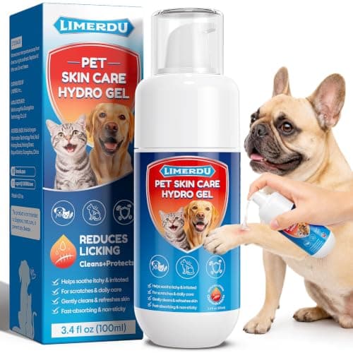 Dog Wound Care Hydrogel Spray, Hot Spot Treatment for Dogs, Healing Aid, Itch Relief, Skin Irritation, Skin Repair for Sores, Abrasions, Cuts, Fast-Absorbing & Gentle, Safe for Dog Cat Care, 3.4 oz - Image 1