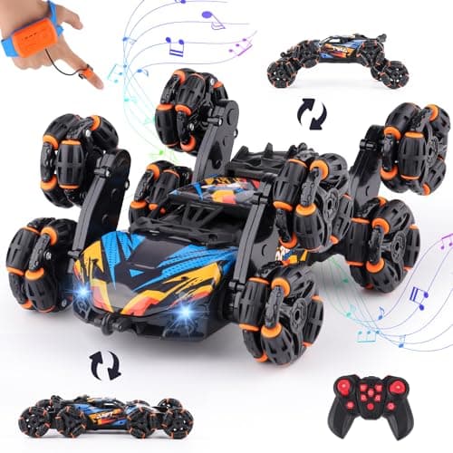 NEXBOX Cool 8 Wheels Hand Controlled rc Stunt Car Toys, Gesture Sensing Remote Control Cars for Boys Age 6 7 8-12 13 14 Year Old, Birthday Gifts Ideas for Kids - Image 1