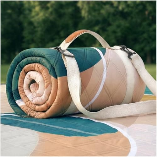 RYCHIC Waterproof Picnic Blanket Outdoor Camping Beach Mat Extra Large Foldable Car Essential Roadtrip Gadget Rv Accessories Glamping Tent Gear Must Haves Hiking Stuff Backpacking Necessities Gift - Image 1