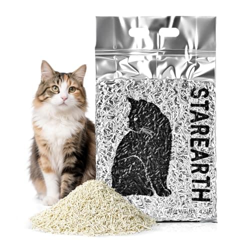 STAREARTH Tofu Cat Litter - Ultra Absorbent,Fast Clumping,Really Dust-Free,Flushable & Septic-Safe, Low Tracking Pea Fiber Litter for Multi-Cat Households,Light Milky Scent - Image 1