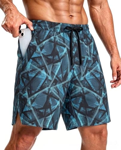 CoozySphere Mens 7 Inch Running Shorts with Pockets 2 in 1 Quick Dry Workout Gym Shorts with Compression Liner XL - Image 1