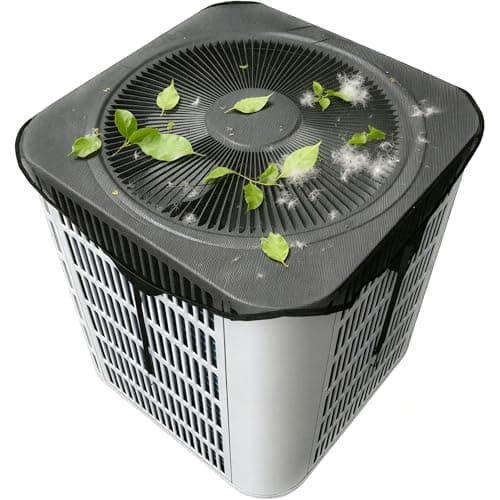 Air Conditioner Covers for Outside Units,36" x 36" Central AC Cover , Resin Woven Mesh,Top Universal Mesh Cover Defender for All Seasons,Efficient Ventilation (Universal Fit Black) - Image 1