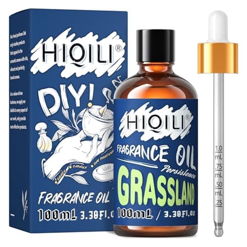 HIQILI Grassland Fragrance Oil 100ml for Diffuser Car Freshies, Clean Fresh Scent for Candle Making Soap Laundry 3.38 Fl Oz - Image 1