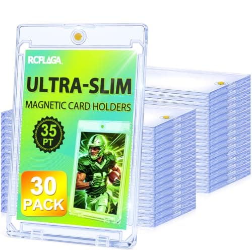30ct Magnetic Card Holders 35pt Ultra Slim One Touch Card Cases - Image 1
