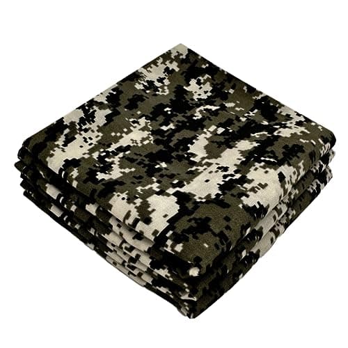Every-ville Cotton Bandana Handkerchief for Men & Women, 3 Pack, Camo