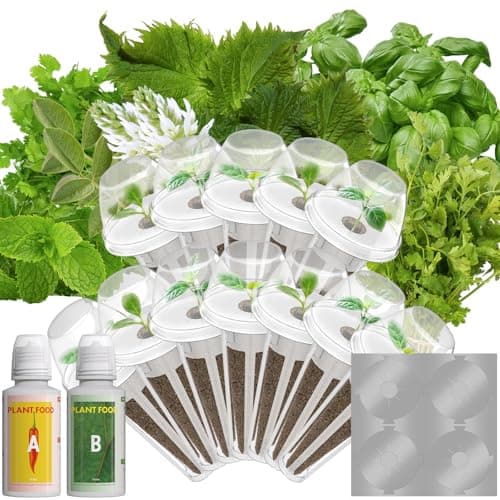 LYKOCLEAN Herb Pod for AeroGarden, idoo, Ahopegarden Hydroponics, 350+, Include Basil, Parsley, Mint, Cilantro(12-pods) - Image 1