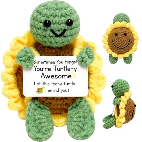 Positive Turtle Gifts for Women Men Teens - Birthday Gift for Boy Girl Friend Sister Coworker, Back to School Gifts for Students, Emotional Support Inspirational Gift for Cheer Up