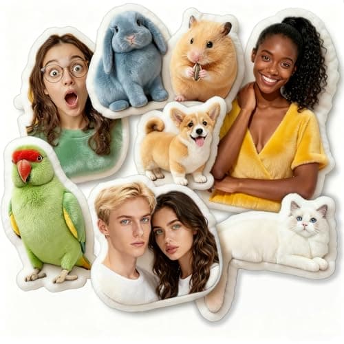 VBAIFAyy Custom Photo Memory Pillow - Personalized Pet & Loved One Pillow with Your Picture, Unique Memorial Sympathy Gift for Dog Cat Loss, Comforting Hugging Pillow for Couples, Home Decor - Image 1