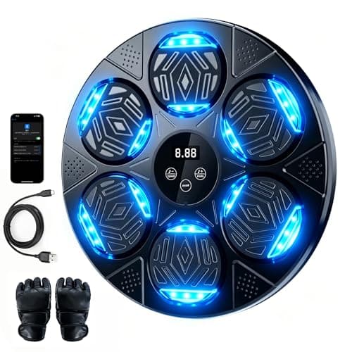 LOLBOX Music Boxing Machine, Boxing Wall Mount Machine for Kids Adult, Bluetooth Smart Boxing Traineing Machine with Boxing Gloves, Boxing Workout Equipment Target for Home, Office, Gym (Upgrade) - Image 1
