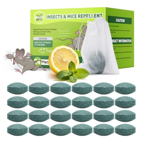 24 Packs Mouse Repellent Peppermint Oil Pest Control Repeller for Rodents Rats Spider Roach Ant Squirrel Indoor & Outdoor, Natural Mice Deterrent Pet & Family Safe Alternative to Traps & Poison - Image 1