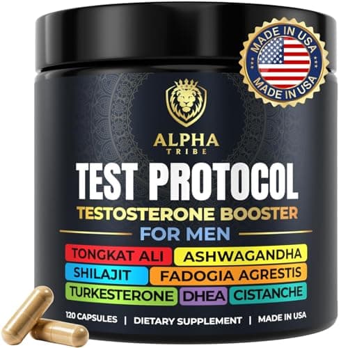 Alpha Tribe Test Protocol - Elite Natural Testosterone for Men | Testosterone Supplement for Men with Ashwagandha & Tongkat Ali (120 Count Pack of 1) - Image 1