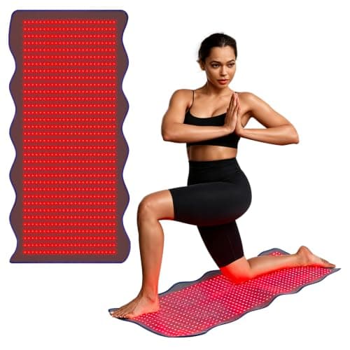 2026 Latest Red Light Therapy Mat, Large 47.2" x 19.7", 882 LEDs Dual-Chip 660nm 850nm Red Light Mat for Body, 6 Timers & 5 Energy Levels, Unique Wave Contour Design Full Body Coverage for Home Use - Image 1