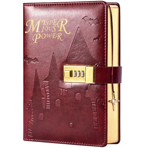 CAGIE Diary with Lock - 288 Pages Lockable Diary for Boys 100gsm Ink-Proof Paper A5 Waterproof Hardcover Lock Journal for Girls and Boys Gifts - Image 1