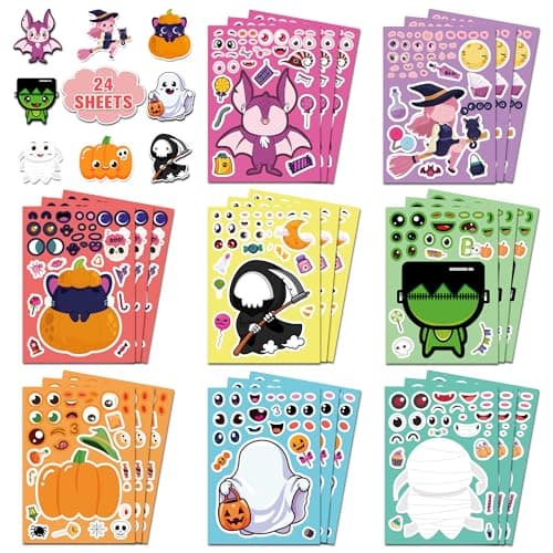 Halloween Party Favors,Halloween Stickers,DIY Crafts Stickers for Kids - Image 1