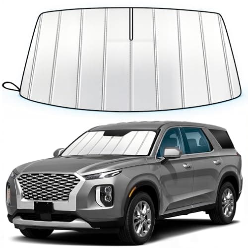 TATMAKLOONG Windshield Sun Shade for Hyun-dai Palisade 2020-2026, Custom Fit Folding Design Car Front Window Sunshade Sun Visor Shield Accessories for Interior Protector, Blocks UV Rays Heat - Image 1