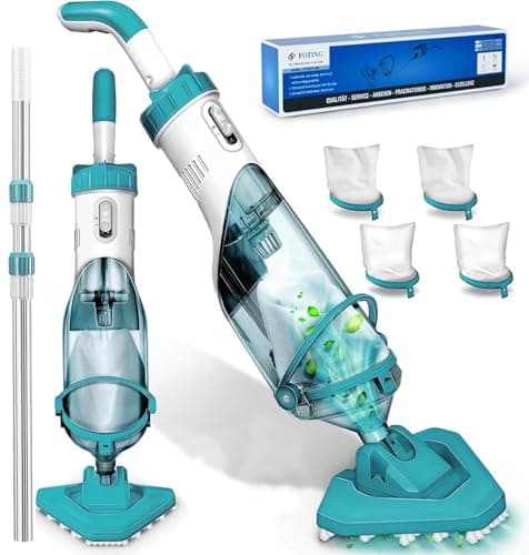 Handheld Hot Tub Spa Pool Vacuum, 19 gallons/min, Cordless Rechargeable Pool Vacuum for Above Ground Pool, 60 Mins Running Time, Ideal for Leaves, Cleaning Debris and Sand Underwater - Image 1