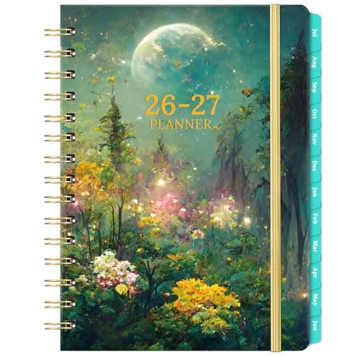 Planner 2026-2027 - Academic Planner 2026-2027, July 2026 - June 2027, 6.3" x 8.4", Weekly and Monthly with Tabs, 26-27 Calendar Planner, Hardcover Planning Agenda Book for Office School, Inner Pocket, Thick Paper - Image 1