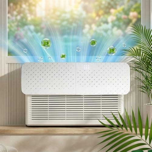 AirFlow Pro Cool & Pure Window Air Conditioner Deflector with Negative Ion Purifier, Adjustable AC Vent Deflector for Mini Split & Window Units, Universal ABS Air Vent Deflector to Prevent Direct Blow - Image 1