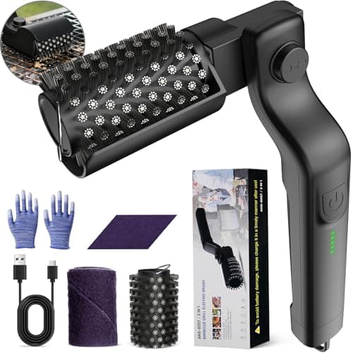 Electric Grill Brush, Cordless Rechargeable BBQ Grill Cleaning Brush, 180° Adjustable Angle, 3-Speed Motor, Stainless Steel Head, Electric Grill Cleaner for Outdoor Grill, Gas BBQ Grates & Griddles - Image 1