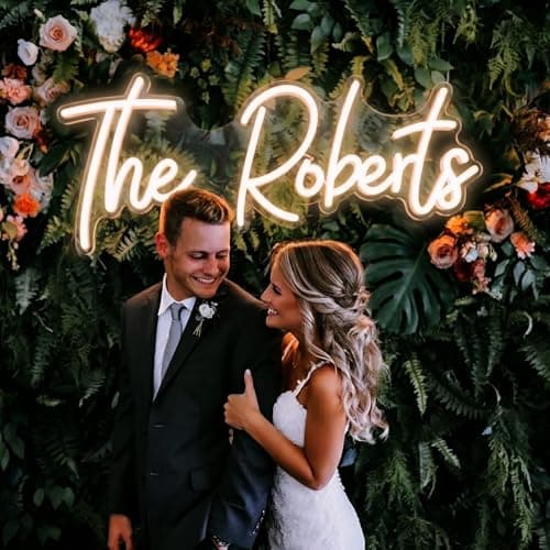 LC Sign Custom Neon Sign, LED Name Signs Customizable for Wedding Events Prom, Personalized Led Neon Light Gifts for Bedroom Wall Decor, Office Coffee Bar Shop Business Signs - Image 1