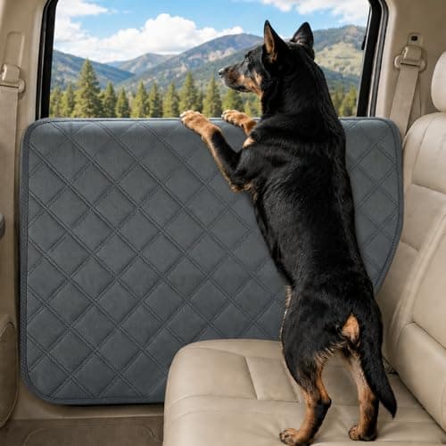 Instraella Dog Car Door Protector, 2 Pack Waterproof Car Door Covers for Dogs, Scratch-Resistant 600D Oxford Fabric, Full Coverage Door Protection for Large SUVs Trucks - Image 1