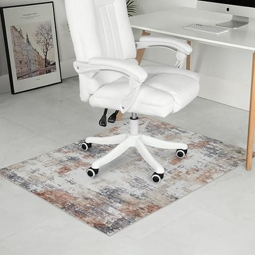 Office Chair Mat for Hardwood Floor, 0.2” Thick Non-Slip Desk Rug, Silent Glide Floor Protector for Rolling Chairs, Easy-Clean Surface, Silent Glide Mat for Tile & Laminate, Desert Canyon Ember - Image 1
